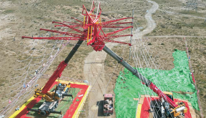 移动式伞形跨越架